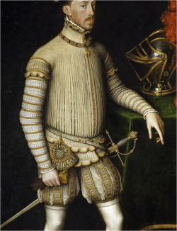 1550. Antonio Moro. Maximiliano II (detalle). 