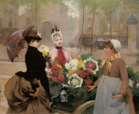 Schryver_Louis_Marie_de_The_Flower_Seller_1886_Oil_on_Canvas-large