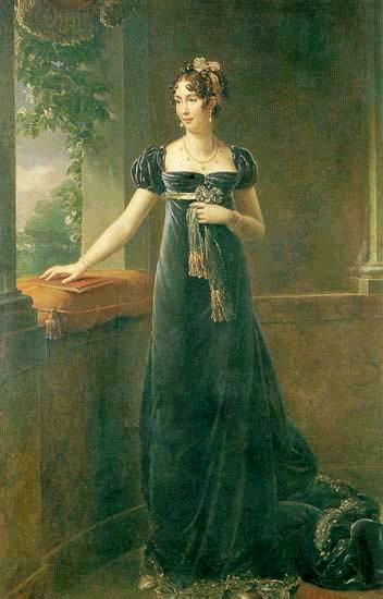 Augusta Amalia de Baviera, esposa de Eugenio, retratada por François Gérard hacia 1815.